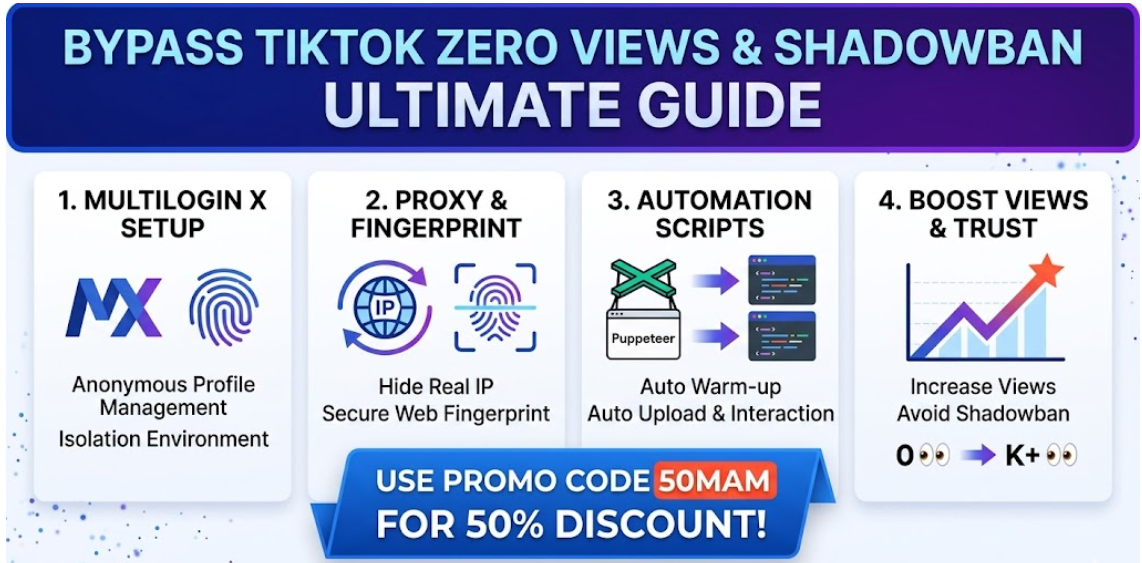Bypass TikTok Zero Views & Shadowban Guide